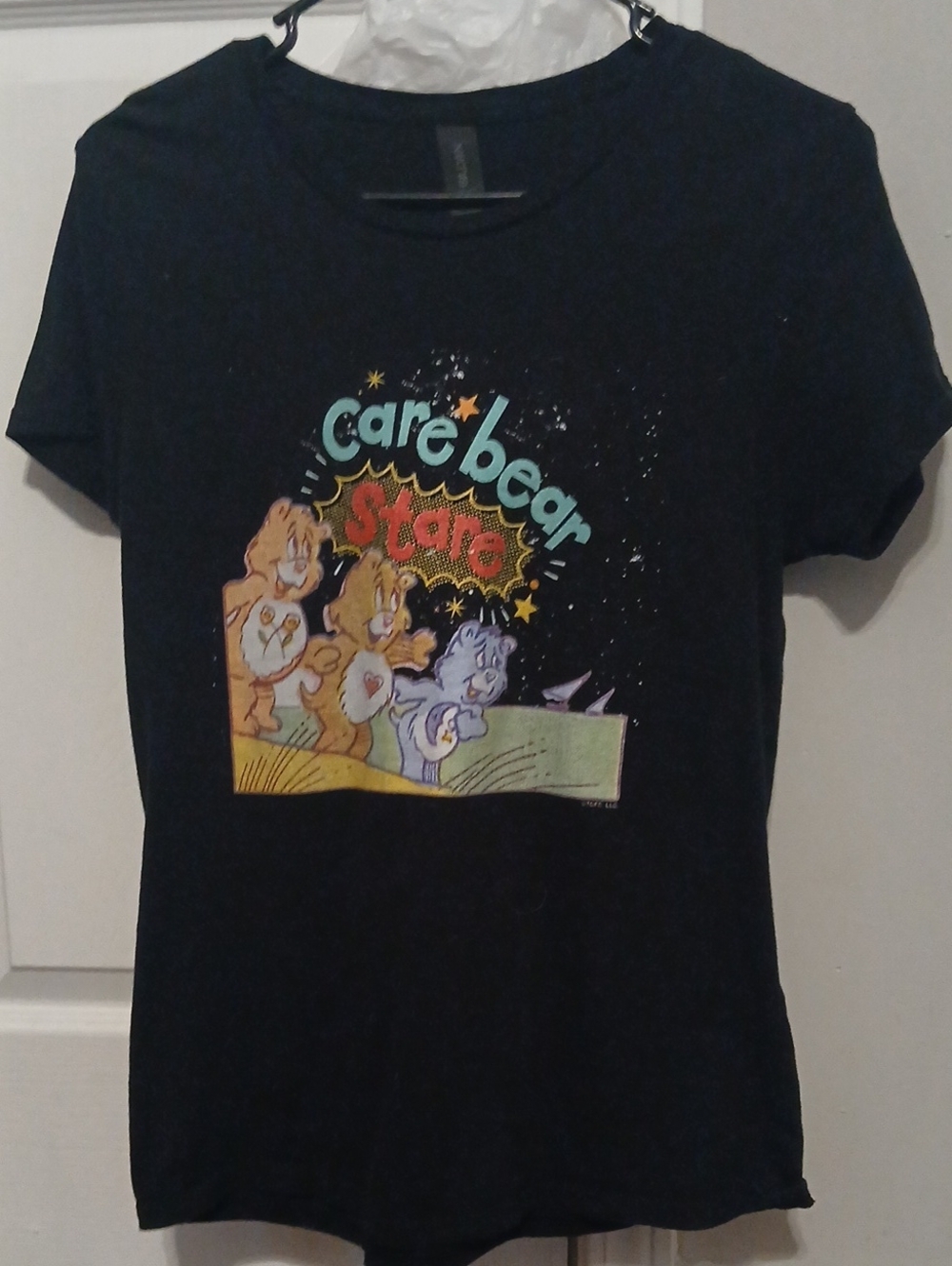 Care Bear Stars Black Graphic Kids Tee